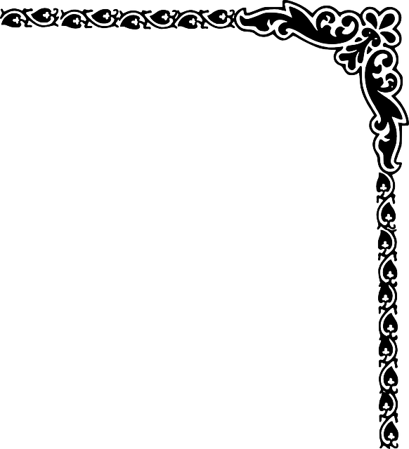 Decorative Border Png Transparent Images - Corner Border Design Png (582x640)