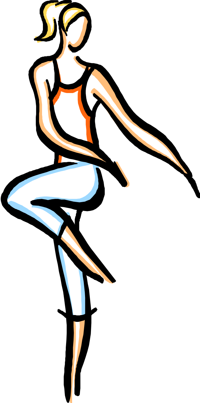 Animated Happy Dance Clip Art - Dance Line Art Png (675x1356)