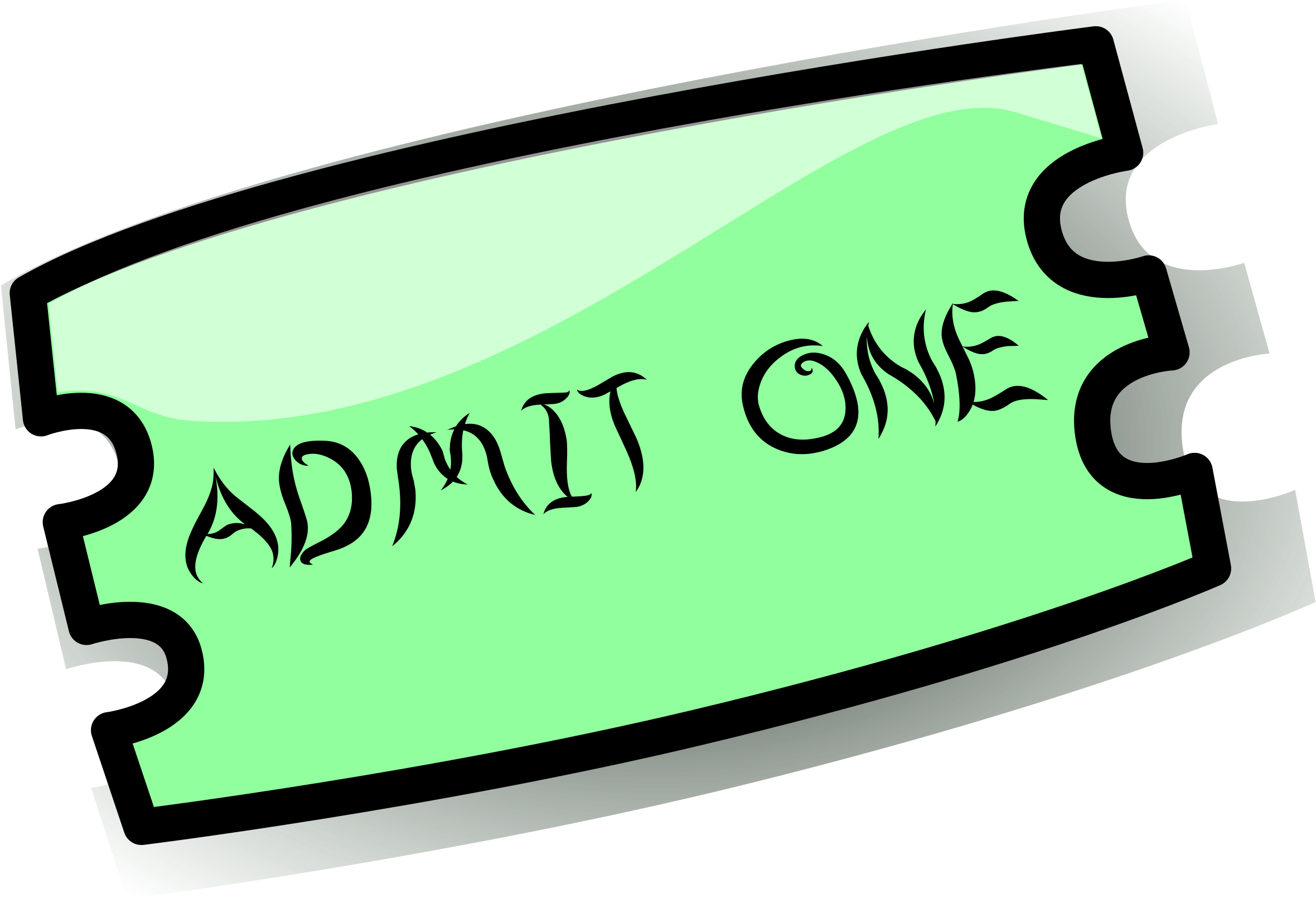 Ticket Clip Art - Ticket Clipart (2400x1670)