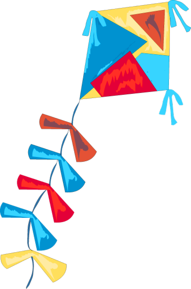 Kite Border Clip Art - Kite Shop (640x966)