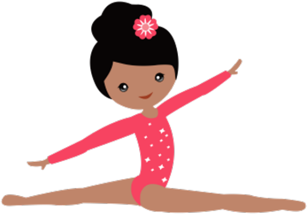 North Carolina Women's Usa Gym - Girl Doing Gymnastics Clipart (627x437)