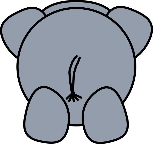 Elephant Front And Back (600x567)