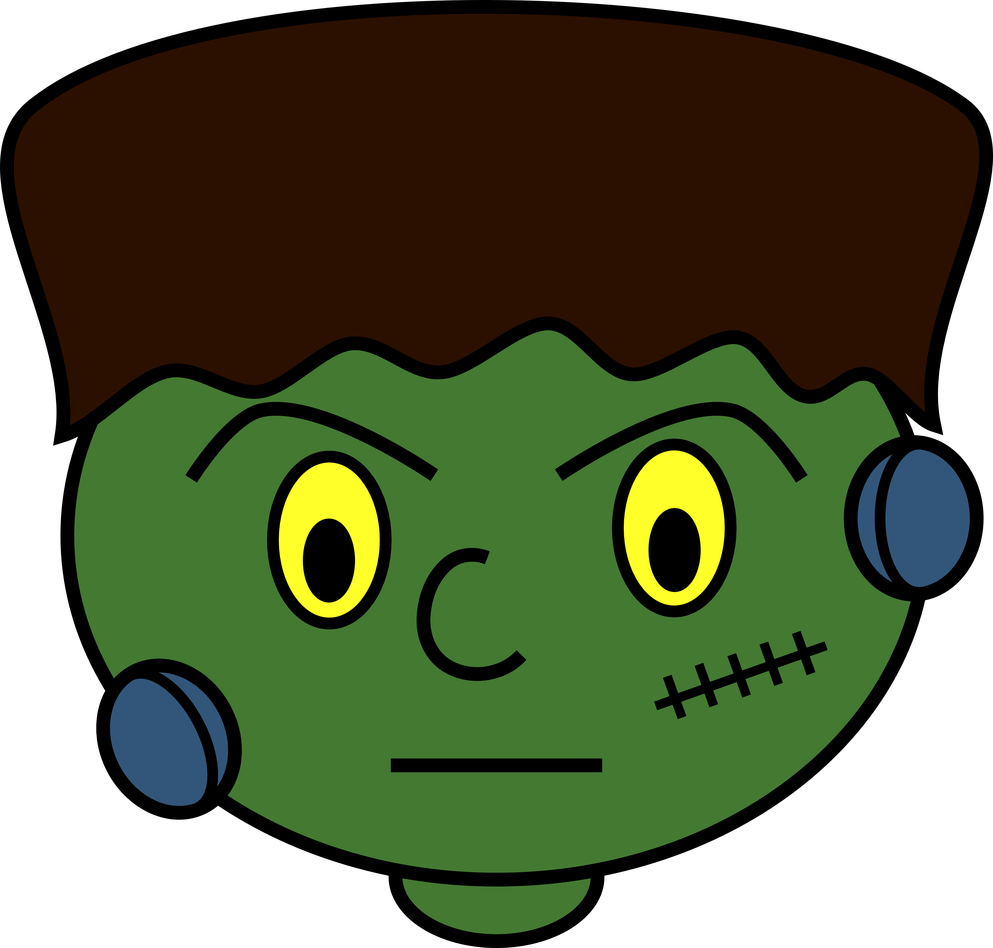 Free Clipart Images - Halloween Monster Clipart (3200x3053)