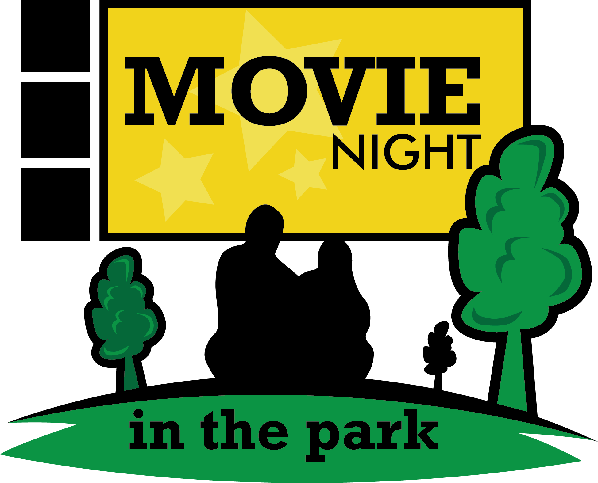Movie Clipart Movie In Park - Movie Nights In The Park (1949x1576)