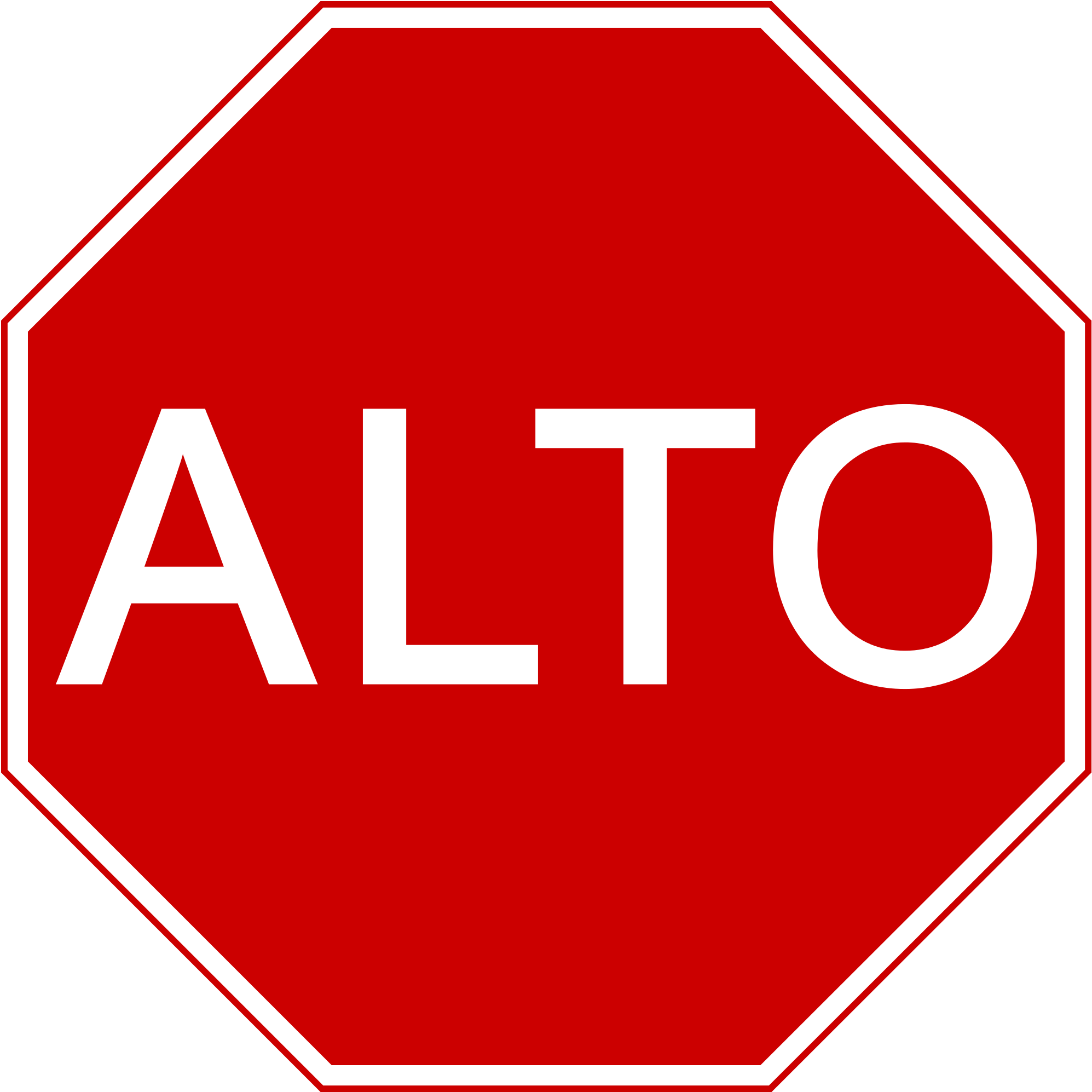 Alto Stop Sign - Letrero Stop (787x787)