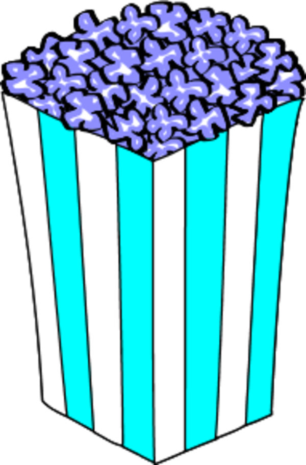 Popcorn Clip Art - Popcorn Box Clipart (600x911)