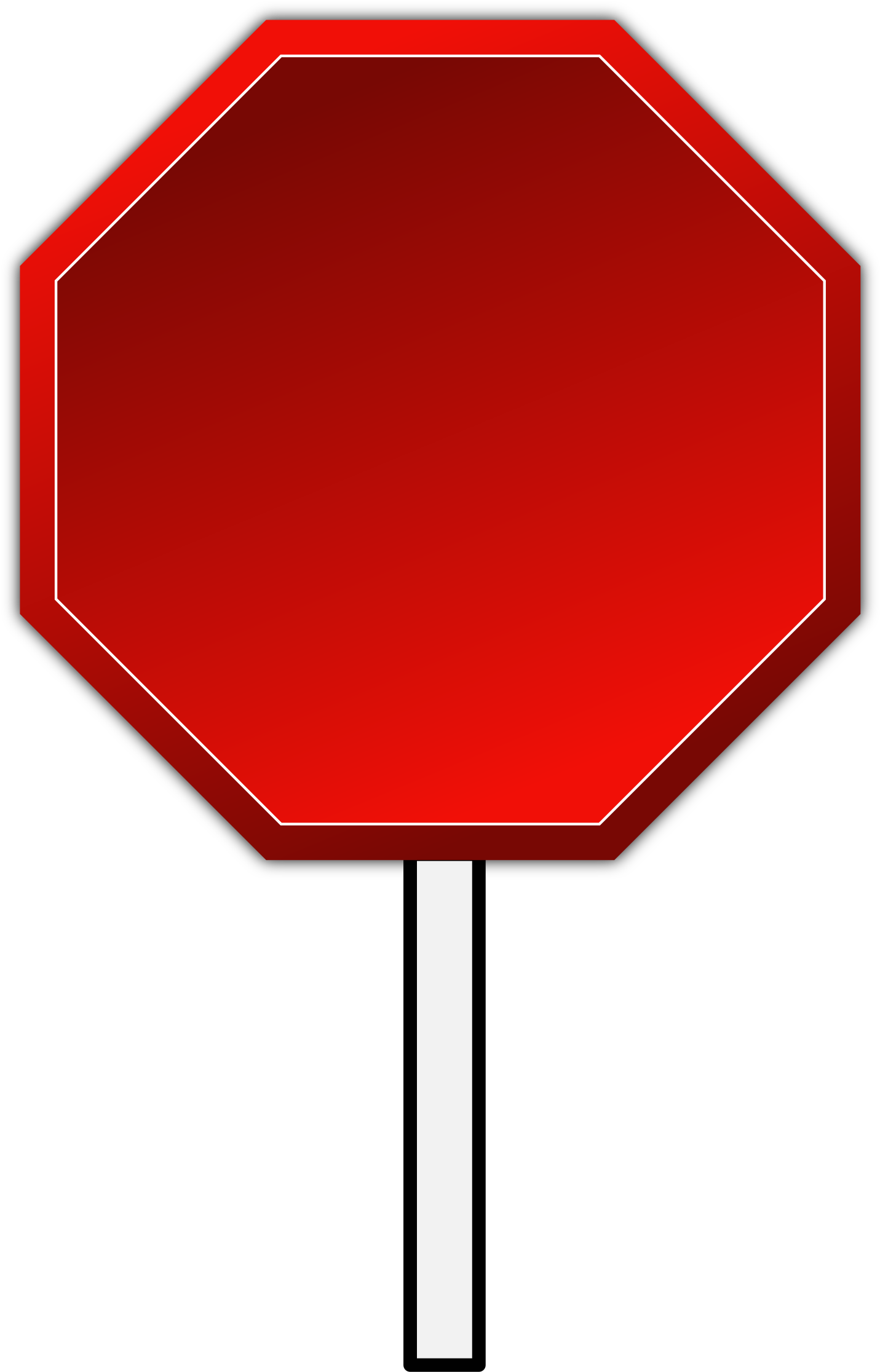 Big Image - Blank Stop Sign Clip Art (2400x2400)