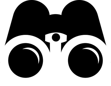 Binocular Icon Silhouette Binocular Binocu - Binoculars (750x750)
