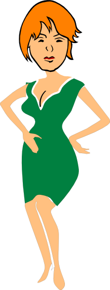 Hip Clipart - Woman Hands On Hip Clipart (222x585)