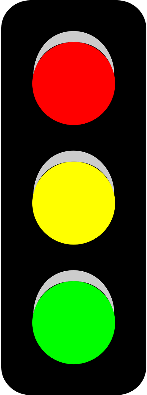 Traffic Signs Clipart - Clip Art Stop Light (728x1456)