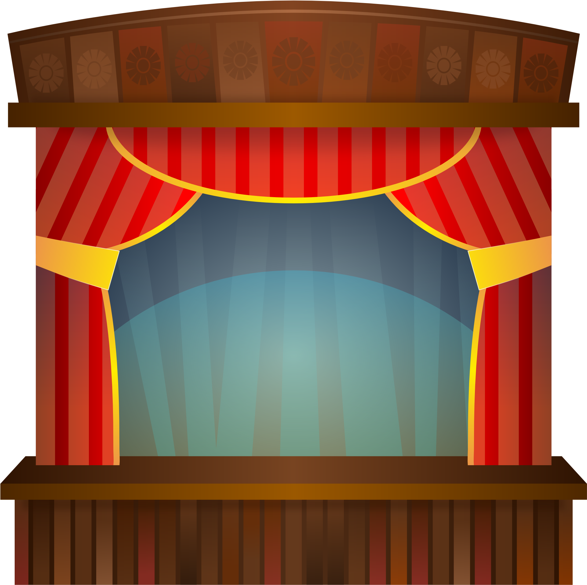 Images For Clip Art Curtains - Stage Clipart (1979x1979)