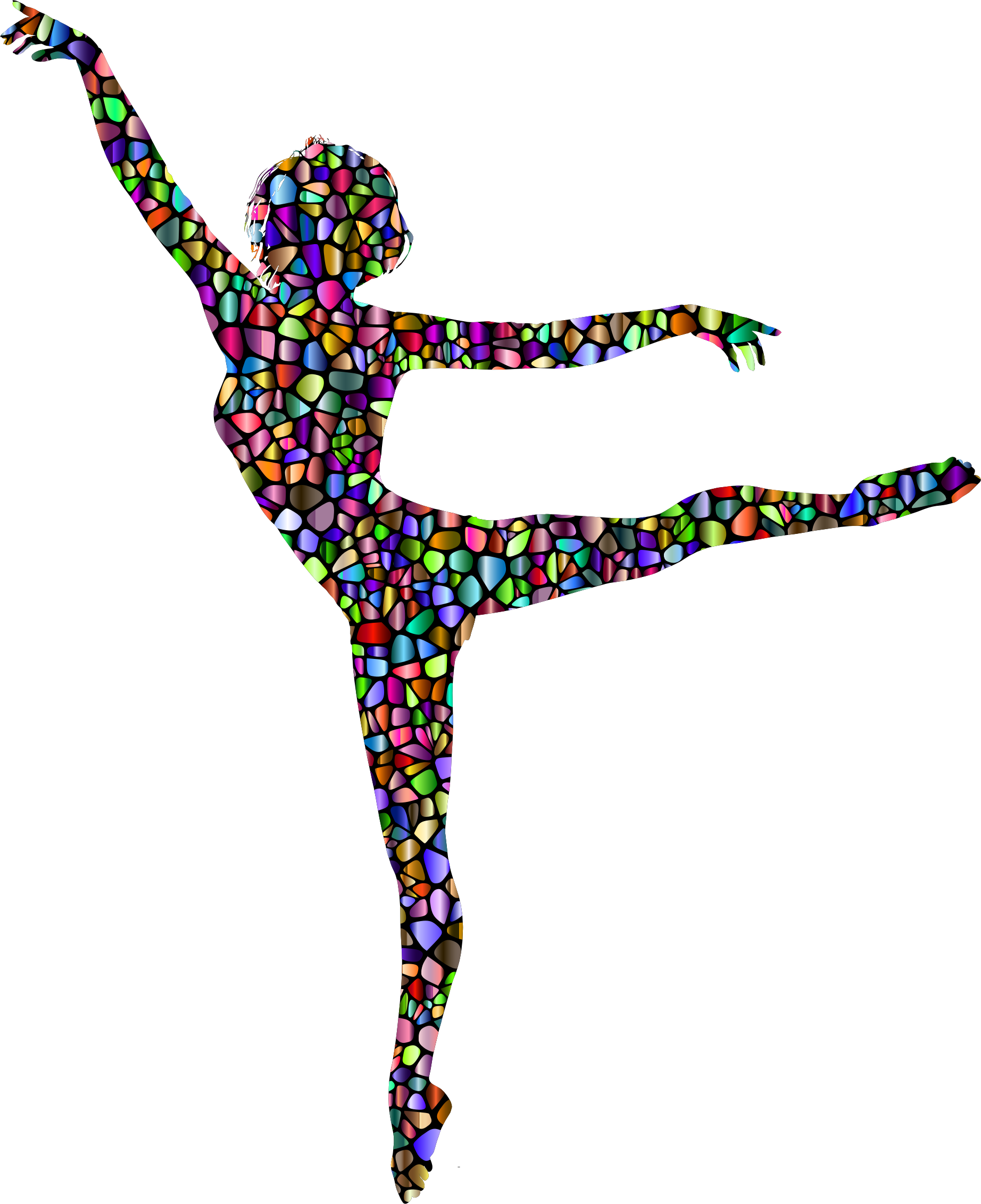 Big Image - Silhouette Of Abstract Dancer Png (1844x2264)