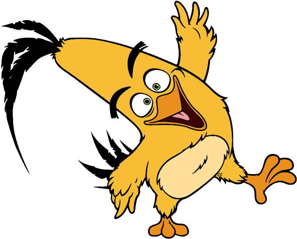 The Angry Birds Movie Clip Art Image - Angry Birds Movie Chuck (600x485)