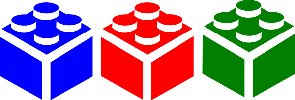 Lego Blue Red Green Border Clip Art At Vector Clip - Lego Clip Art Border (600x203)