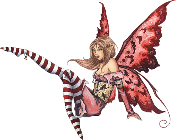 Fantasy Illustration Of A - Fairies And Pixies Clipart (600x478)
