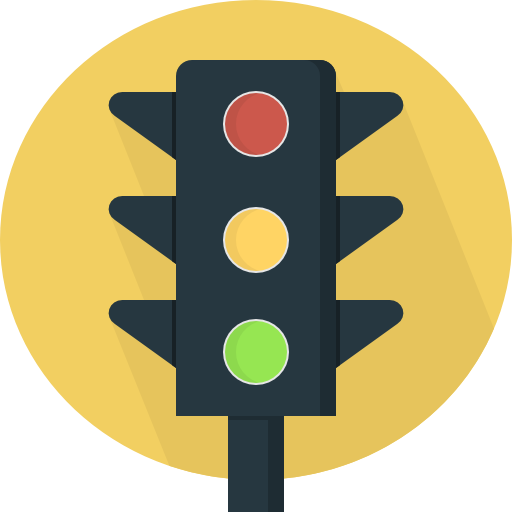 Size - Yellow Traffic Light Png (512x512)