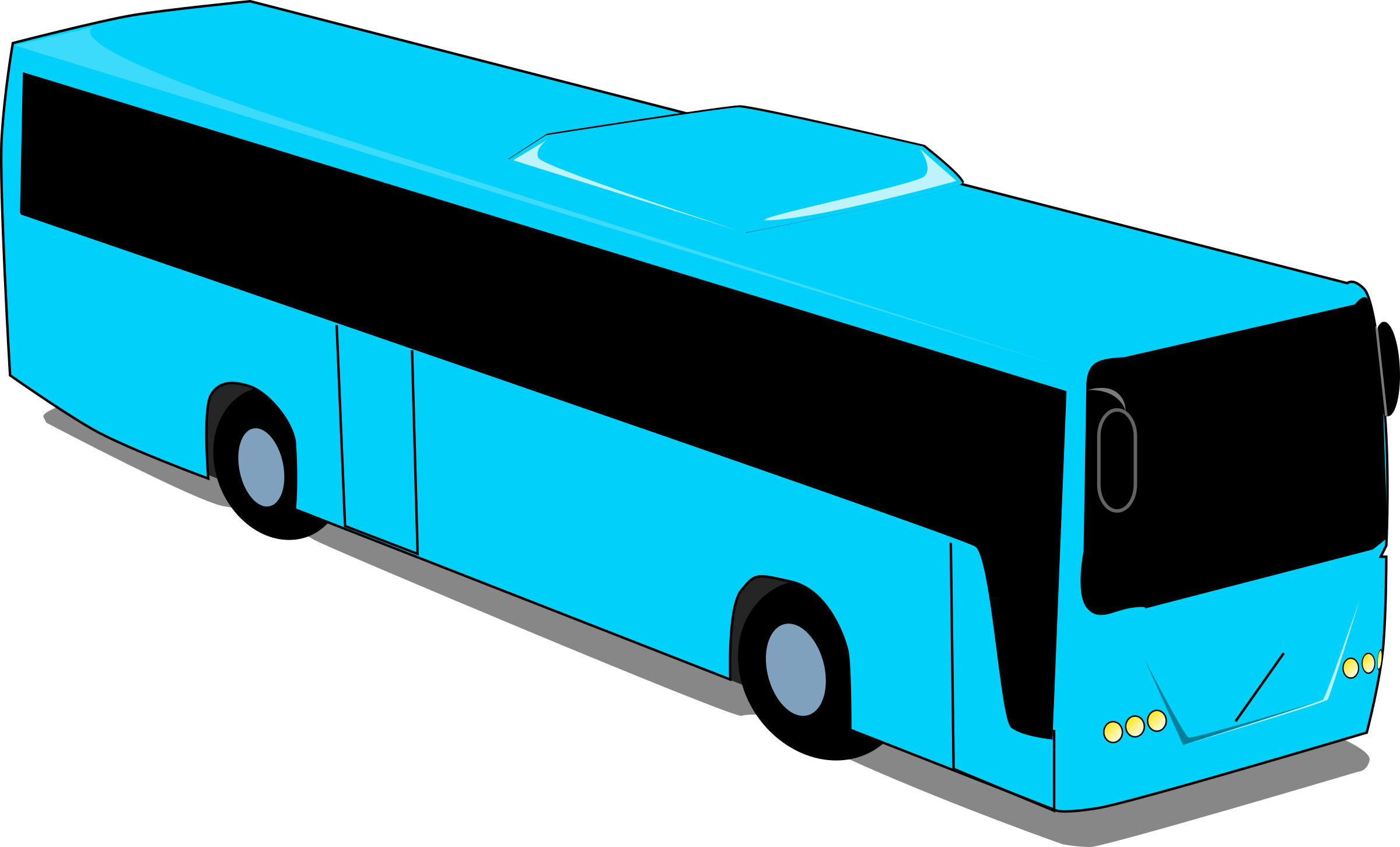 Blue Bus Clipart Free Image 7401 Travel Clip Art - Tour Bus Clip Art (2400x1452)