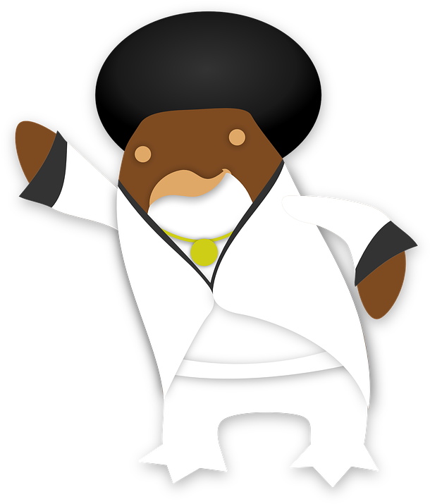 Funky Penguin Tux Animal Dance Disco Suit - Tux (616x720)