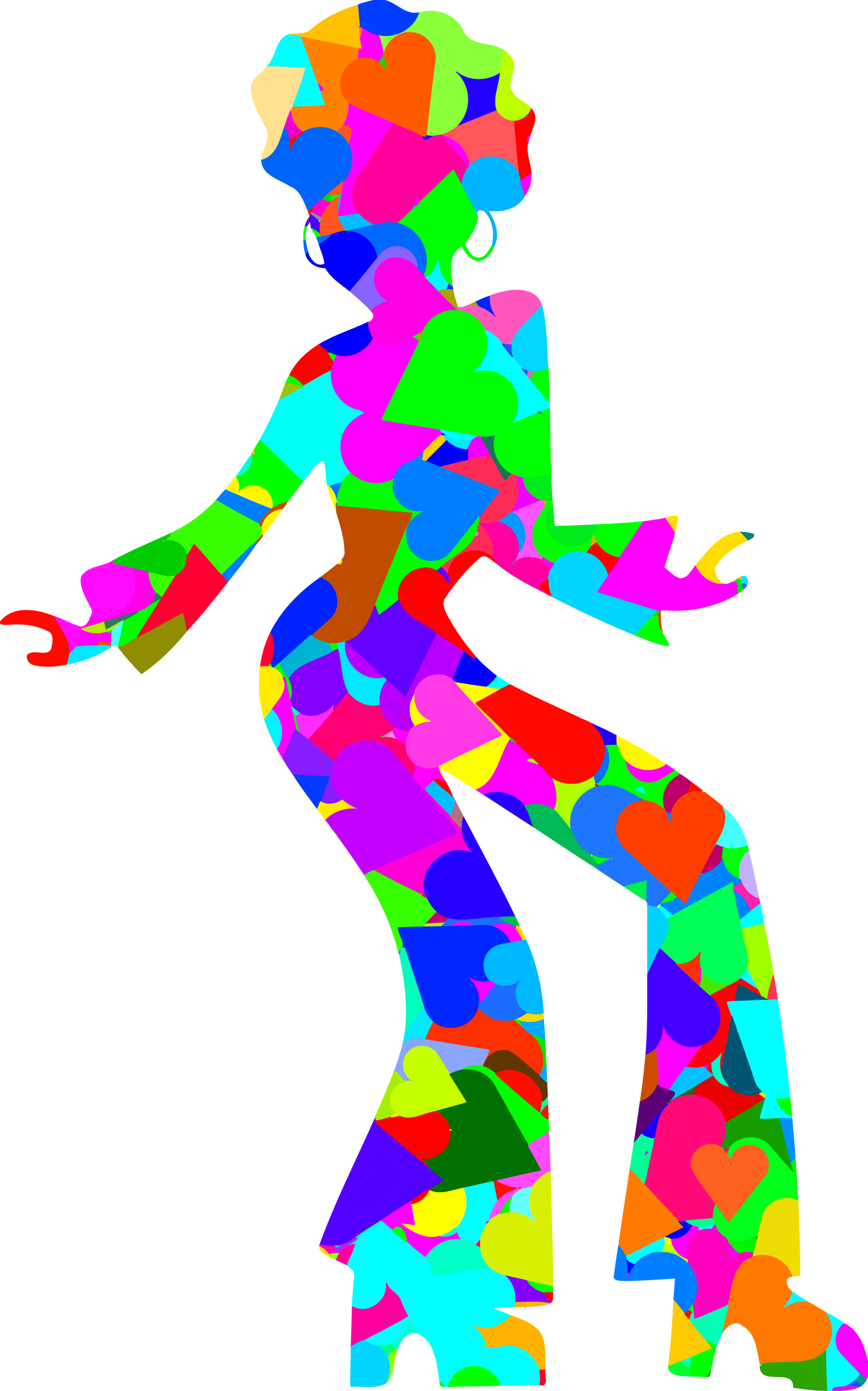 Disco Dancer 4 - Disco Dancer Clipart (1498x2400)