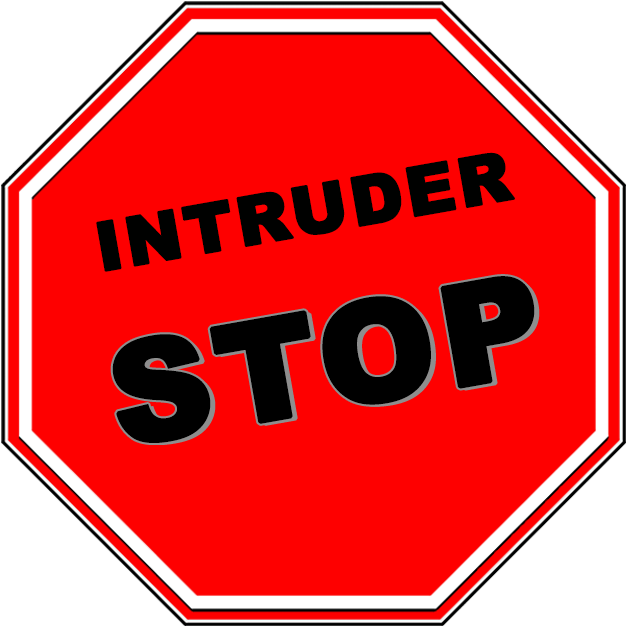 About Intruder Stop - Hit And Run Sign (650x650)