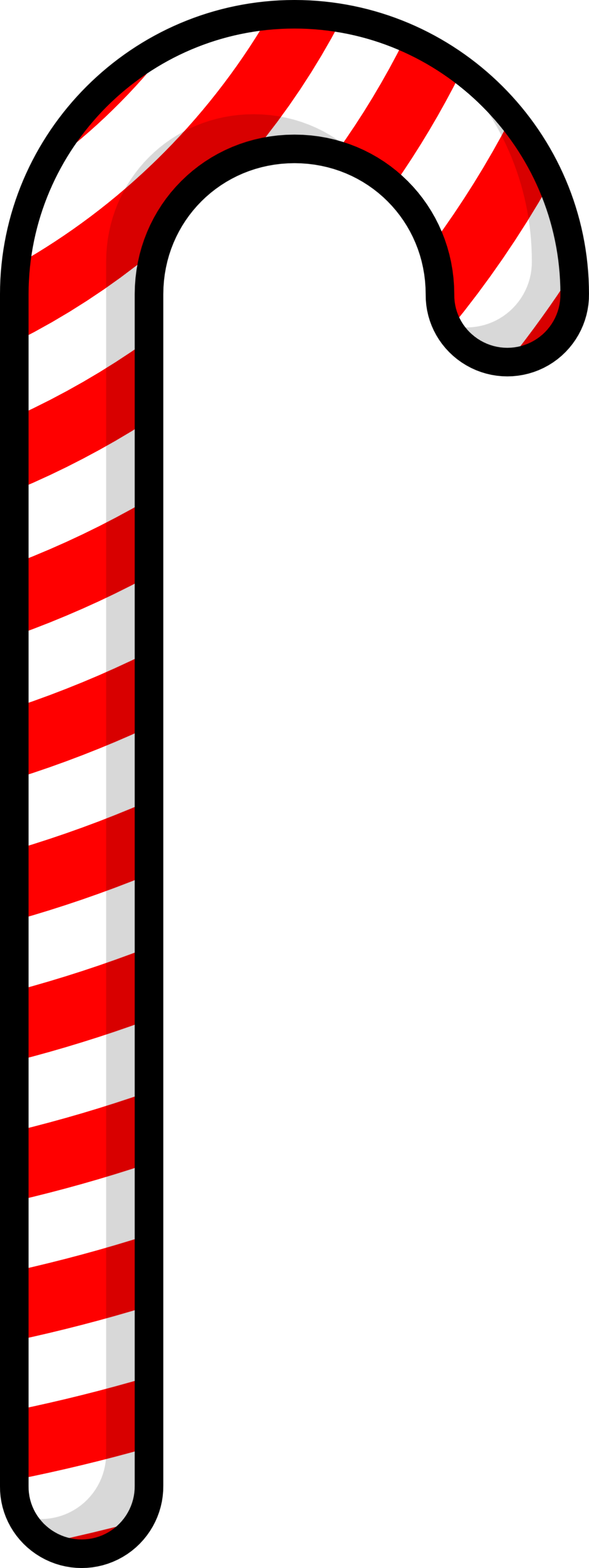 Inspiring Design Candy Cane Clipart Black And White - Candy Cane Clip Art (958x2552)