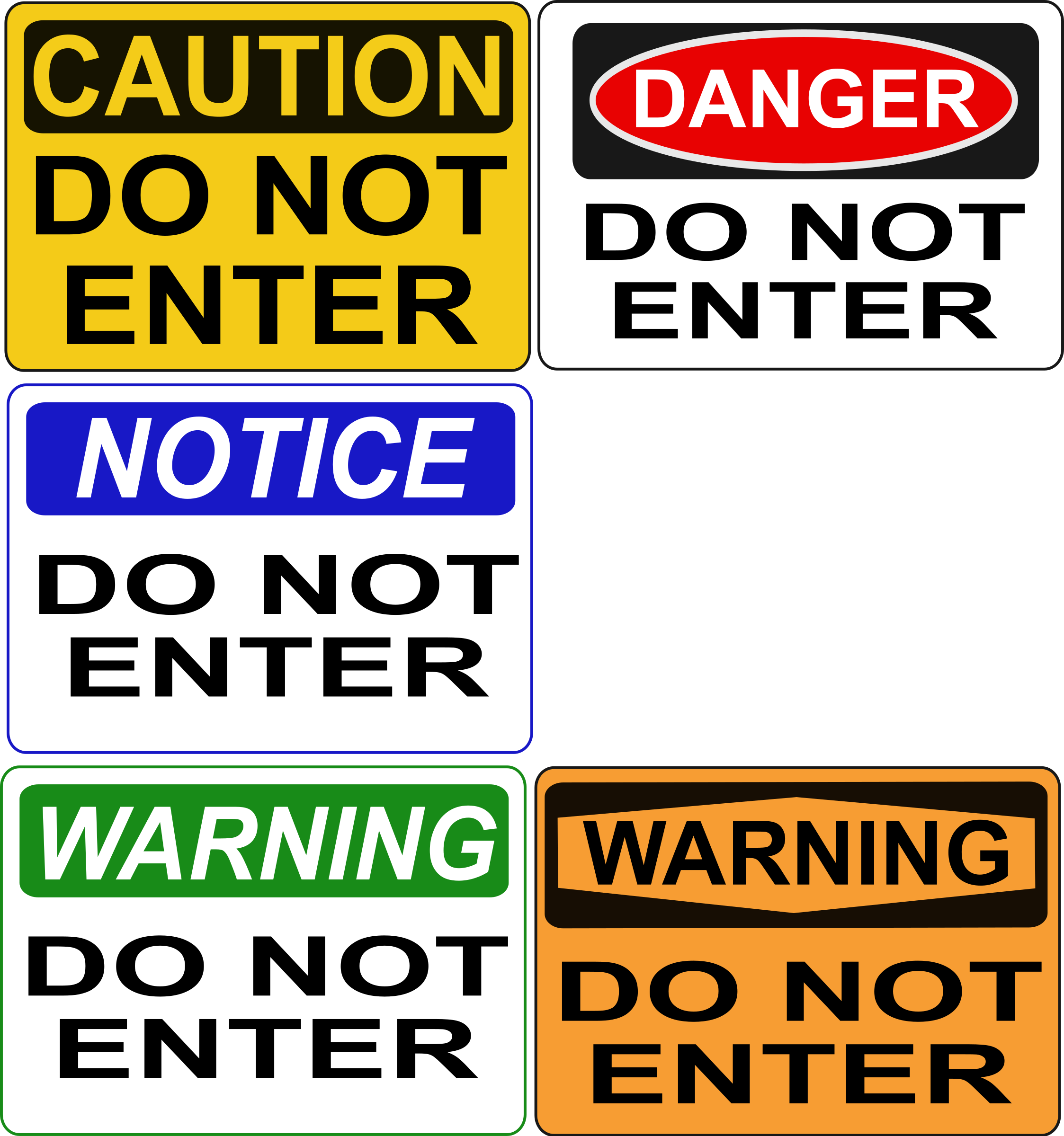 Free Do Not Enter Signs - Politically Incorrect Greeting Cards (pk Of 10) (2247x2400)