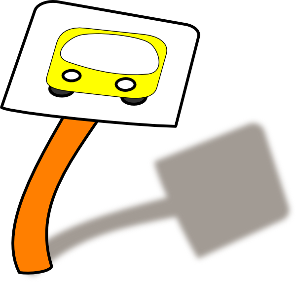 Bus Stop Clip Art At Clker - Clip Art (600x571)