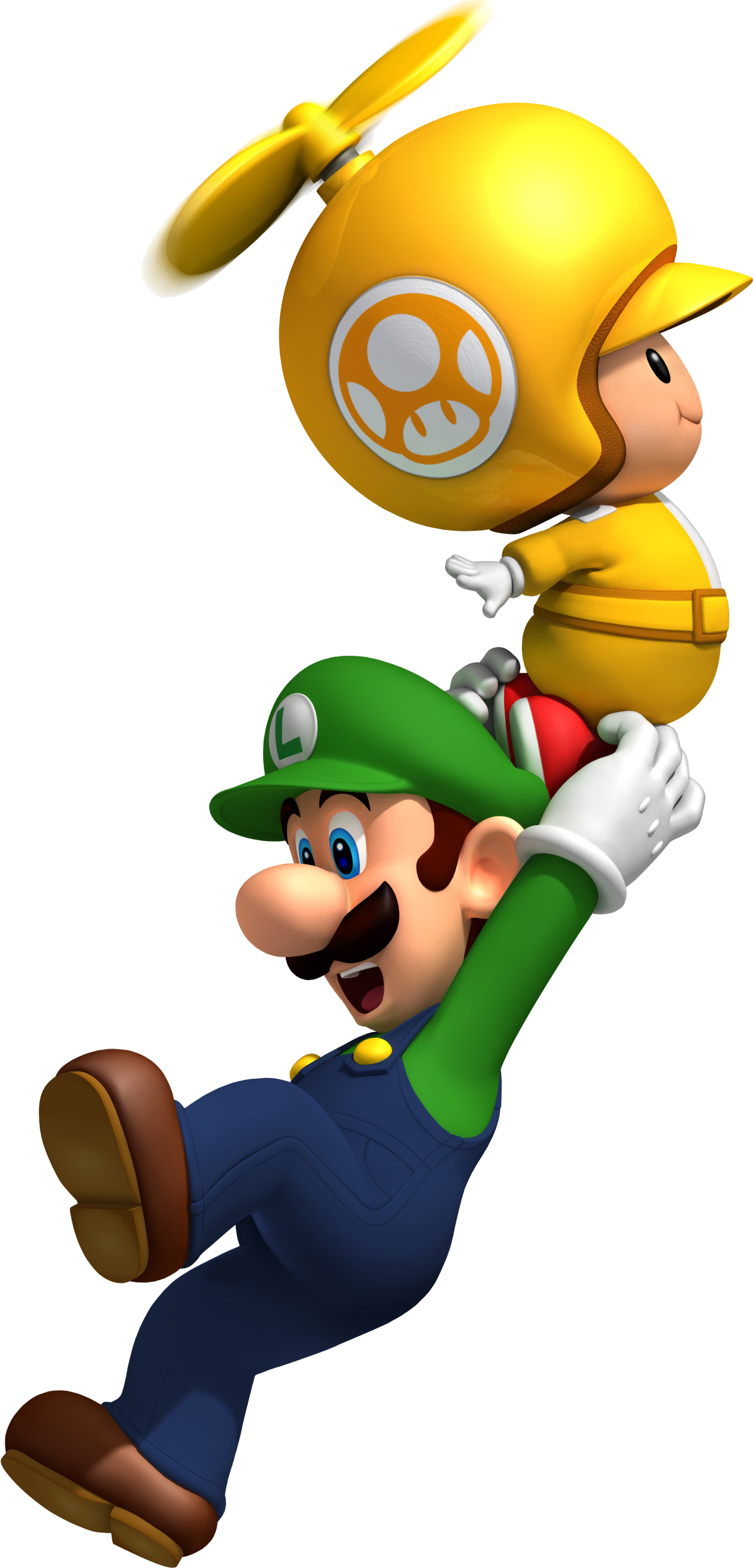 Luigi Clip Art - New Super Mario Bros Wii Png (1846x3723)