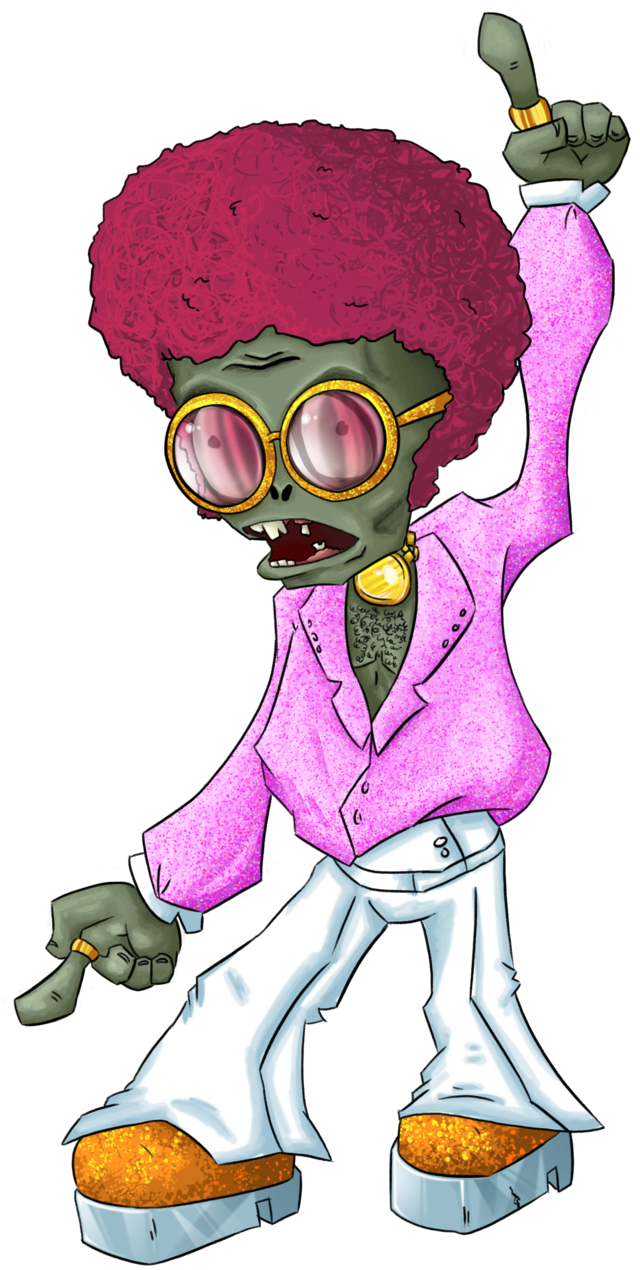 Disco Stu Plants Vs Zombies Guy Complete By Rz0rs - Disco Zombie Pvz 2 (1024x1280)