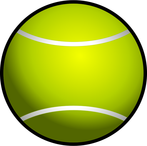 Clipart Of Sphere, Boll And Disco Ball - Tennis Ball Clipart (500x496)