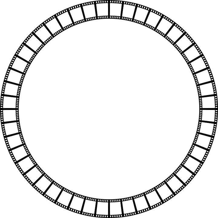 Abstract, Art, Border, Camera, Cinema - Circle Vector Png Frame (720x720)