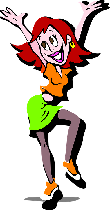 Animated Zumba Clipart - Las Zapatillas Rojas [book] (337x640)