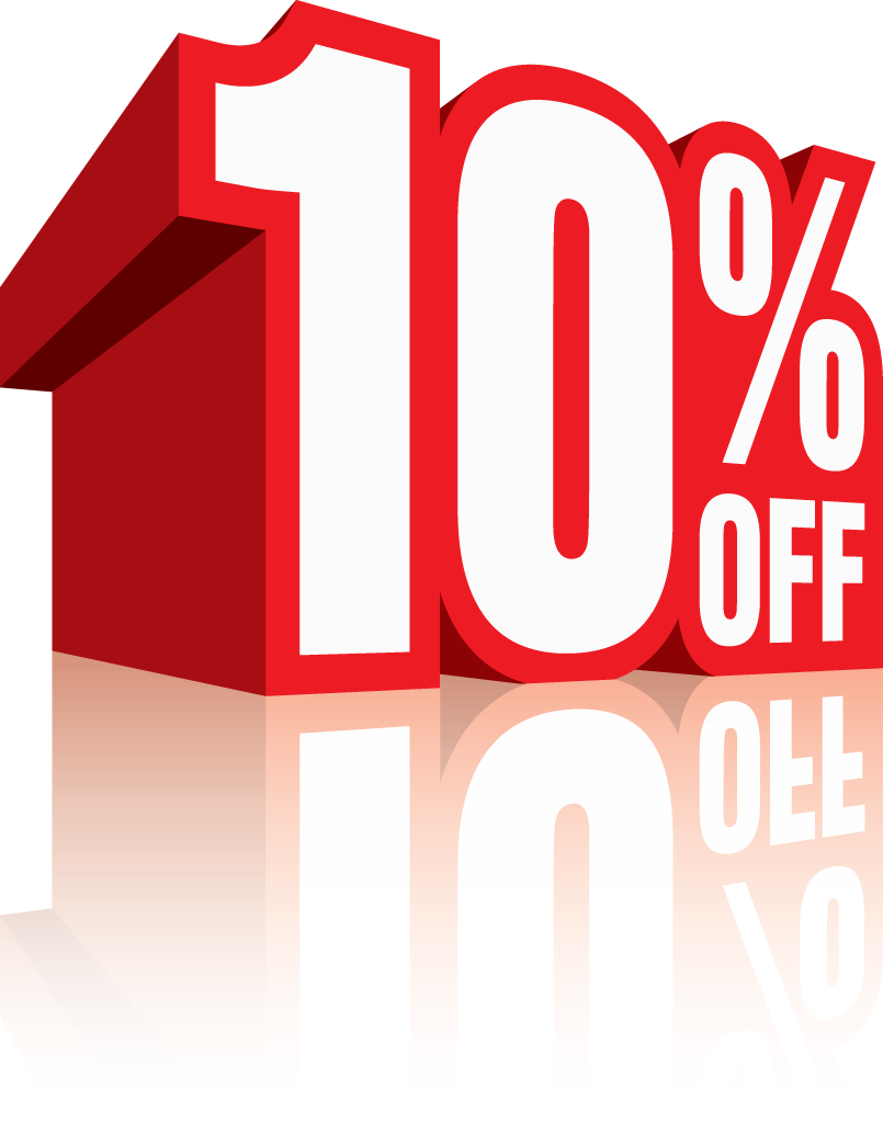 10 Percent Off Disco - 10 Percent Off Png (805x1024)