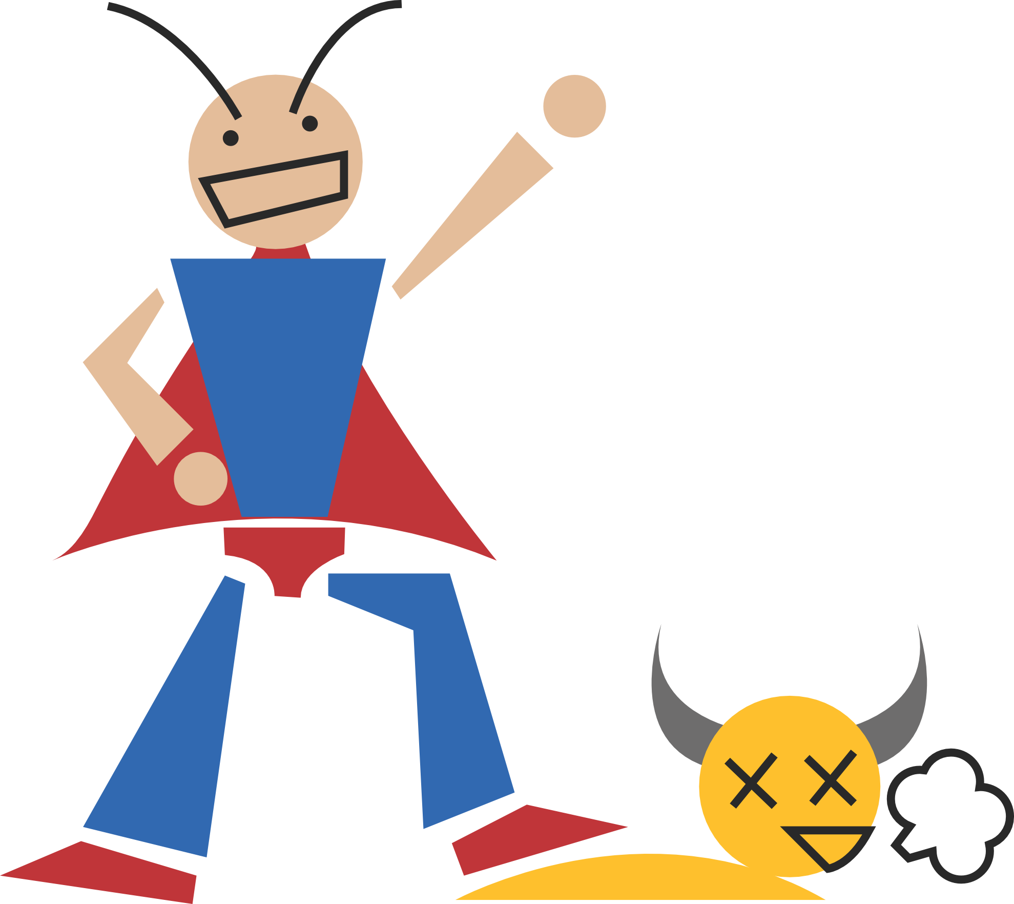 Action Clipart - Hero Clip Art Png (1979x1763)