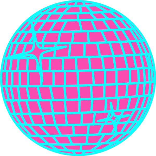Snow Disco Ball Schmal Rand Blau Clip Art At Clker - Cafepress Disco Fever Disco Ball Sticker (600x600)