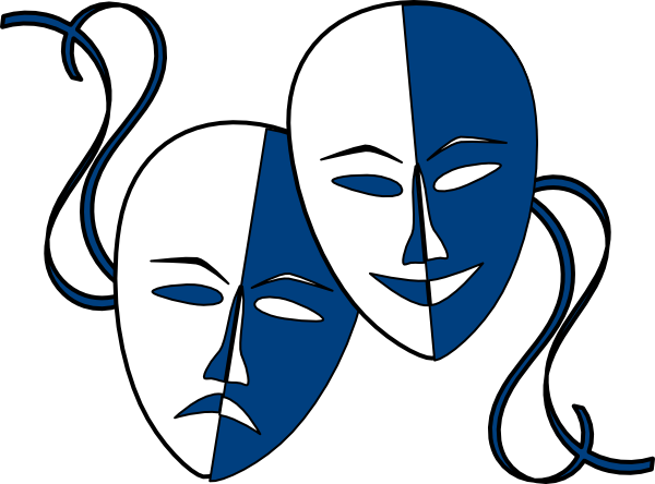 Theater Masks Clip Art (600x444)