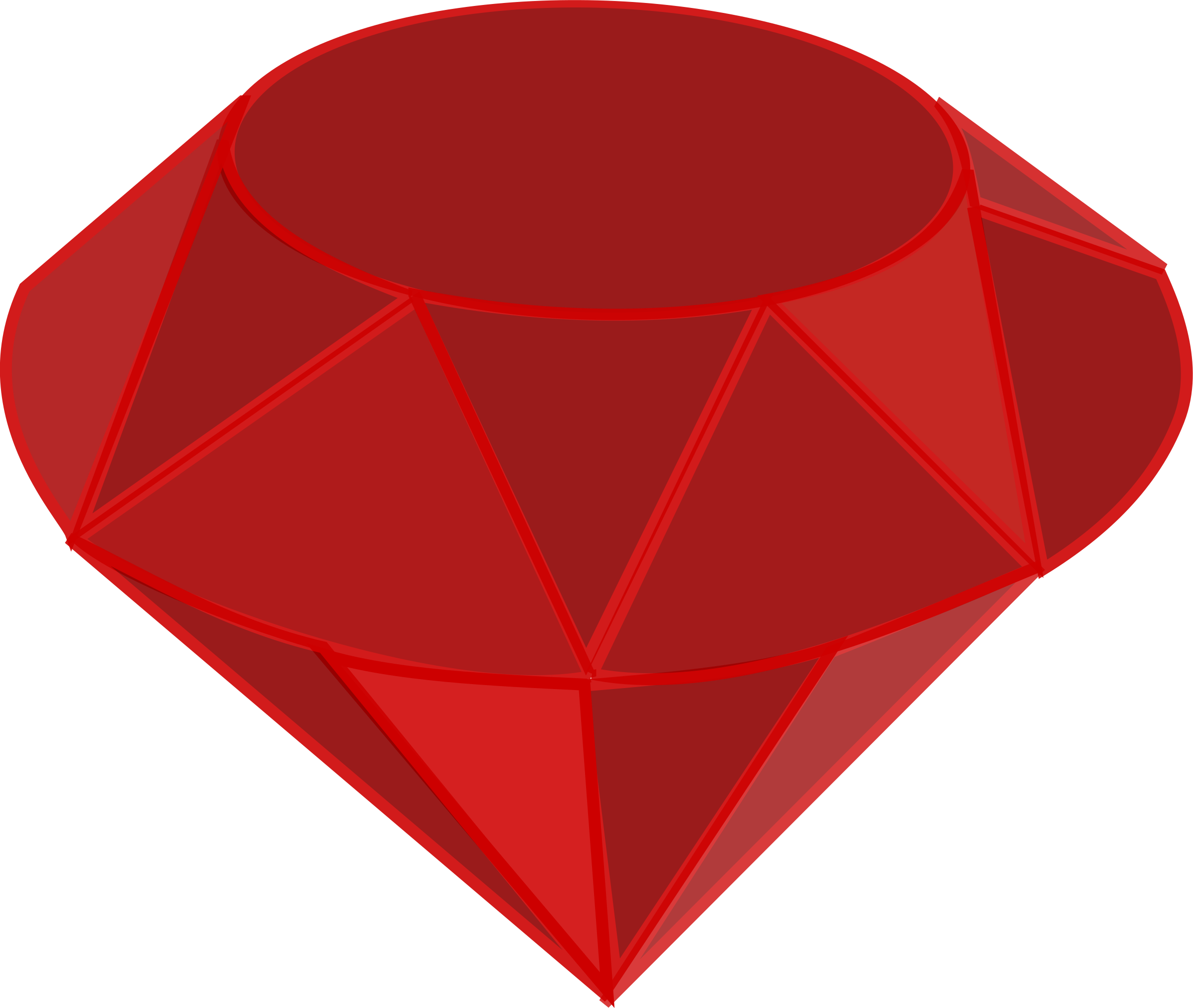 Diamond Clipart Ruby - Ruby Transparent (887x750)