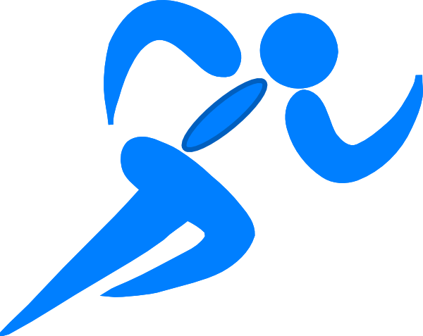 Runner Field Day Clip Art - Track And Field Clipart Blue (600x477)