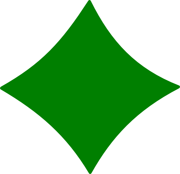 Diamond Clipart - Green Diamond Clip Art (600x578)