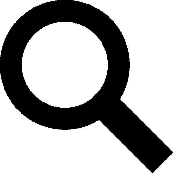 Bobcat Footprint Clipart - Search Icon Black Png (720x720)