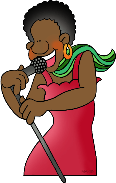 Art Clip Art By Phillip Martin, Singer - Phillip Martin Clipart Sing (424x648)