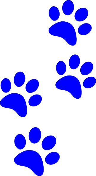 Black Paws Clip Art - Paw Print Clip Art (324x592)