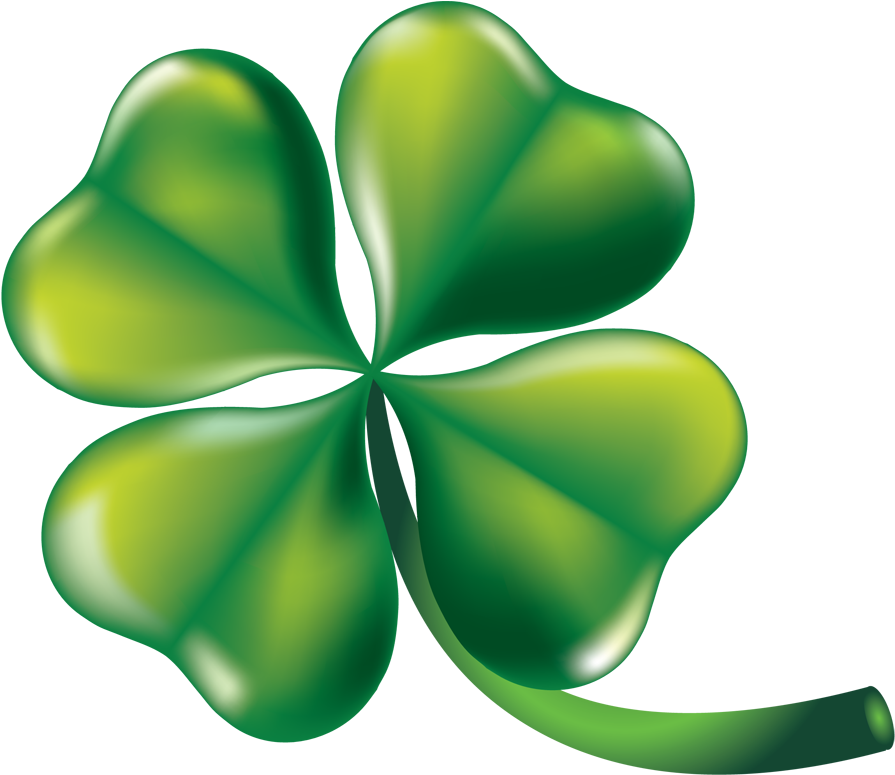 4 Leaf Clover Four Leaf Clover Clipart China Cps - Four Leaf Clover Free Clip Art (897x792)
