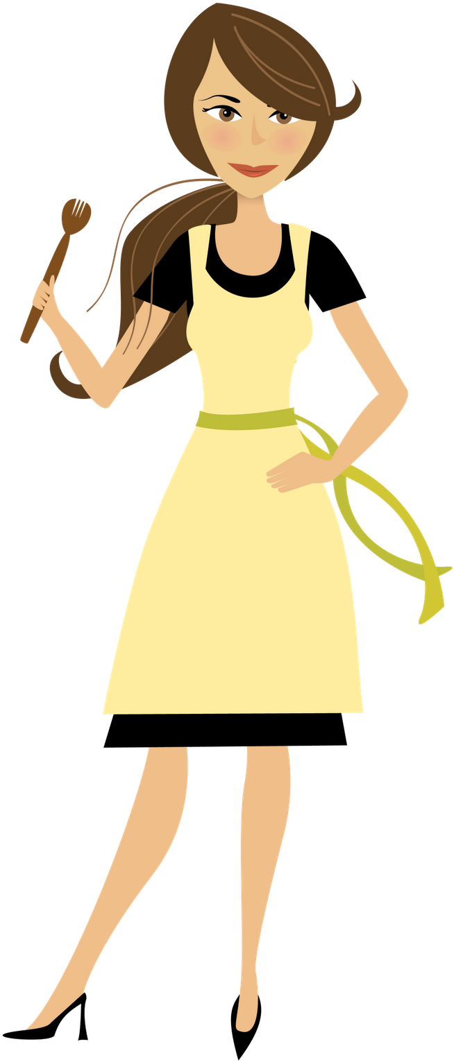 Cooking Mom Clipart - Mom Cooking Clip Art (883x1600)