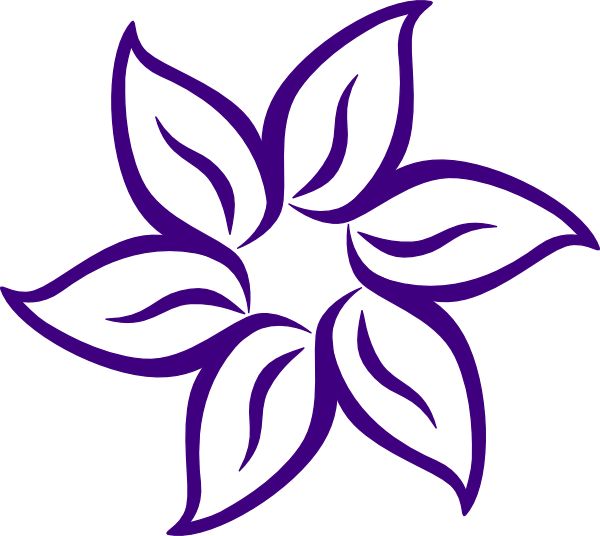 Lavender Flower Clip Art - Cartoon Flowers (600x536)