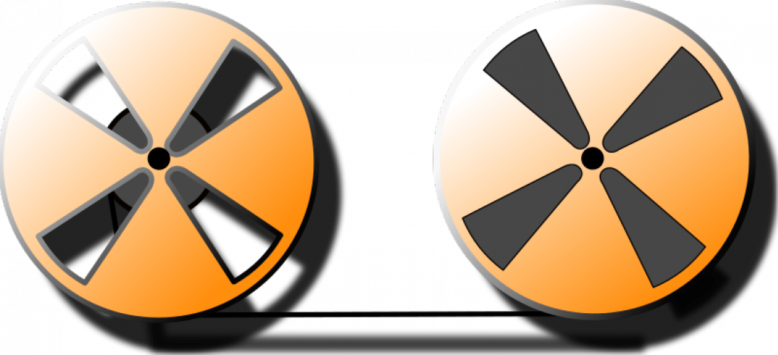 Film Reel Clipart - Reel Of Film Vector Free Png (1095x500)