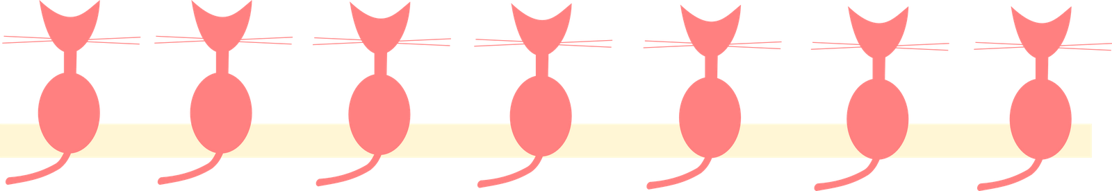 Borders - Cat Border Png (1600x276)