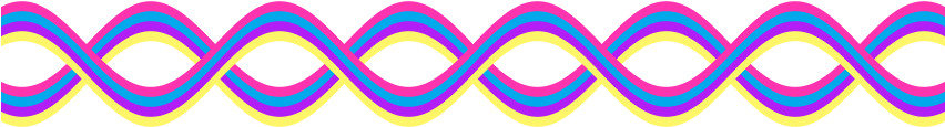 Decoration Clipart Squiggly Line - Colorful Border Lines Png (851x315)
