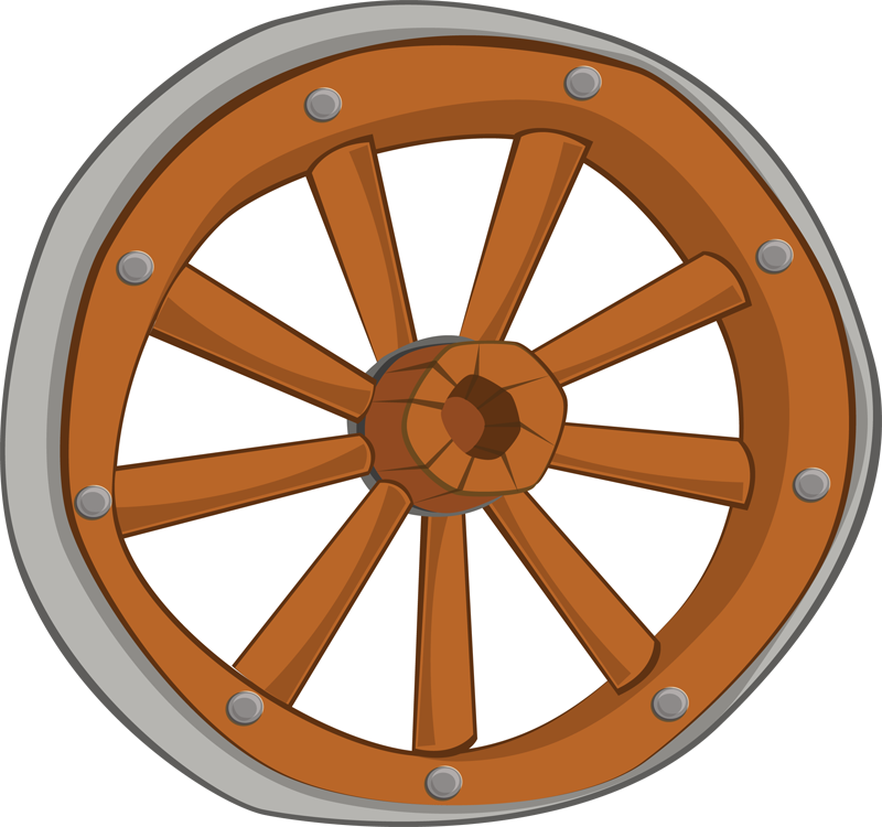 Pioneer Clipart Wagon Wheel - Wagon Wheel Clip Art (800x750)