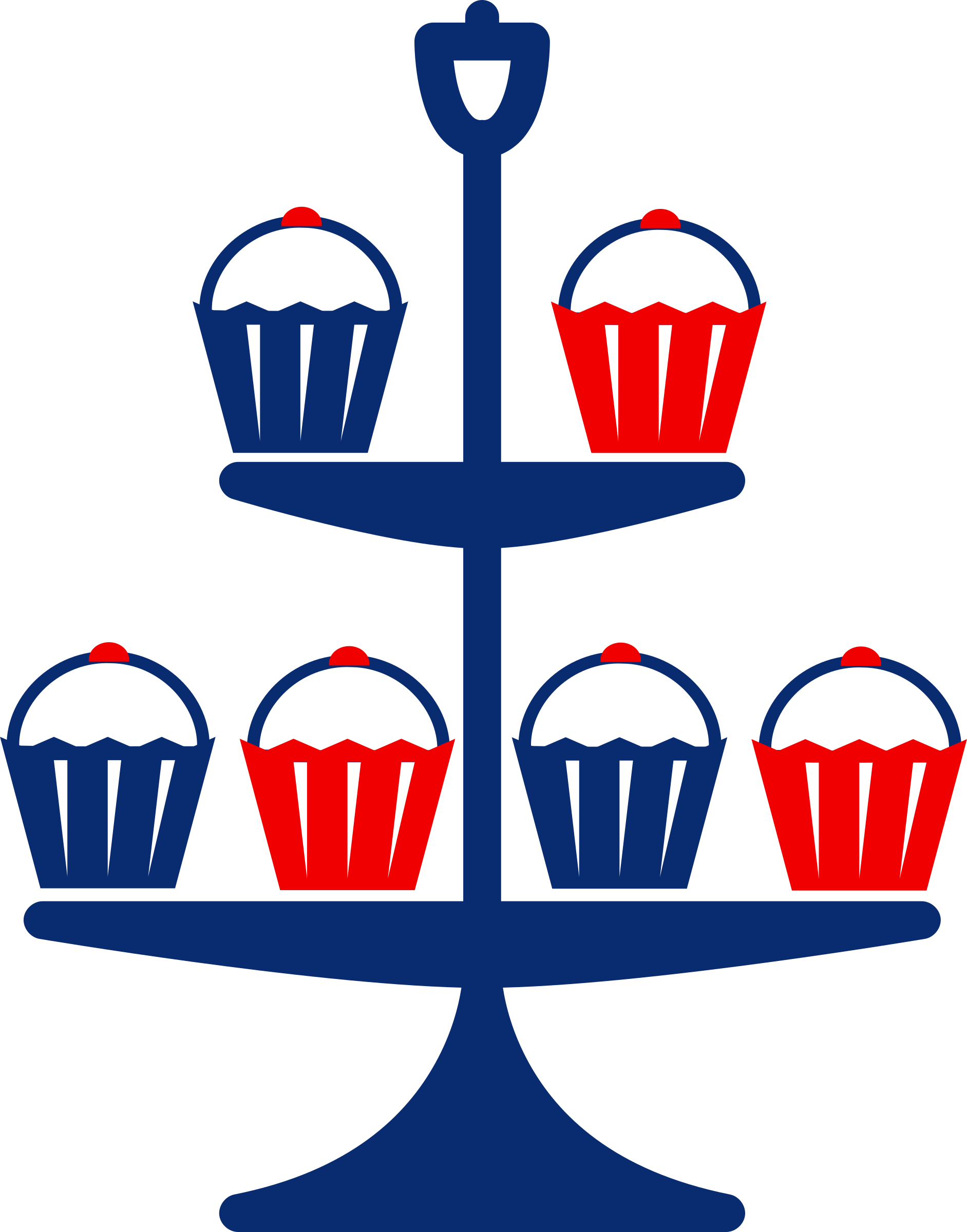Cup Cake Stand Clip Art - Free Clipart Cake Stand (1883x2400)